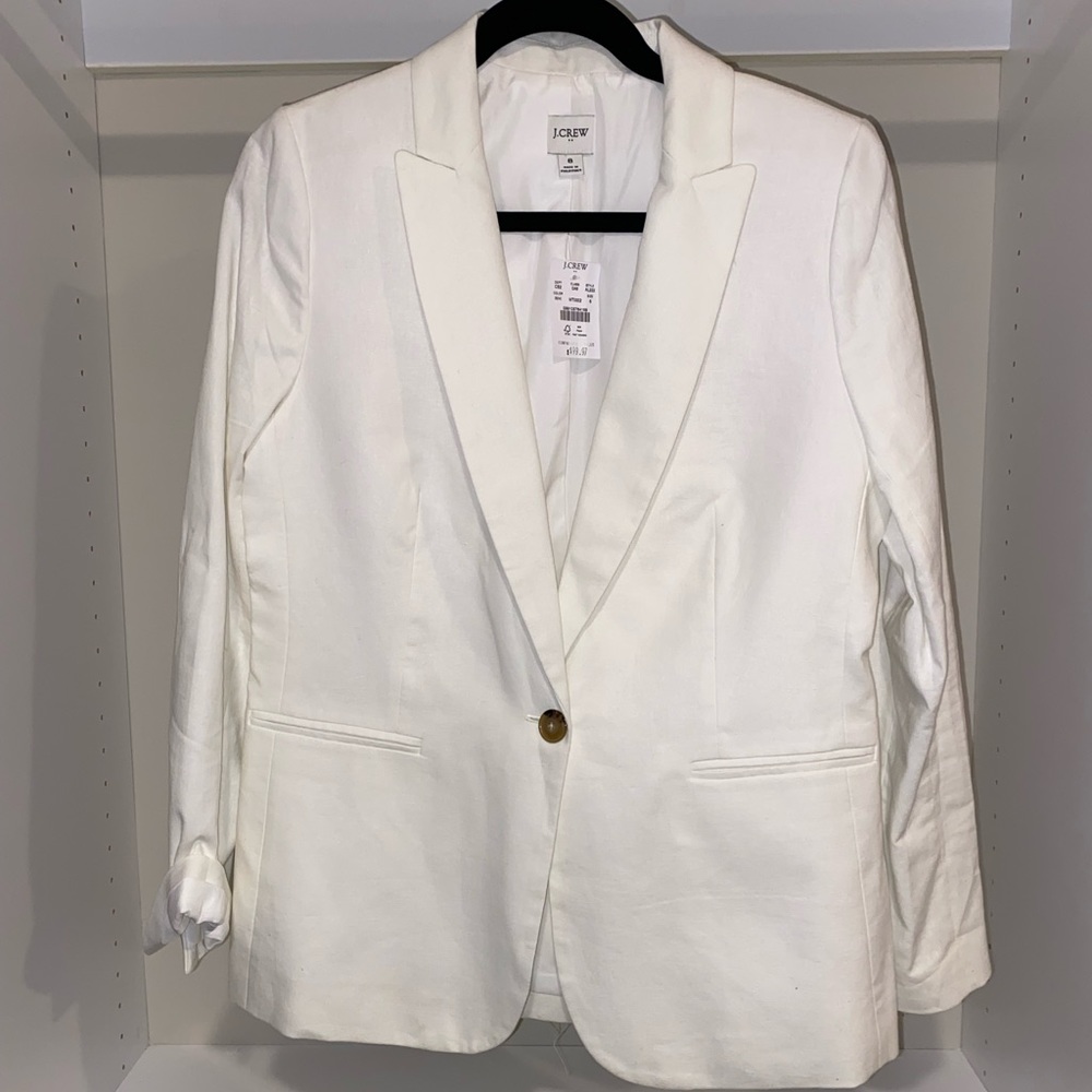NWT J Crew Linen Blazer